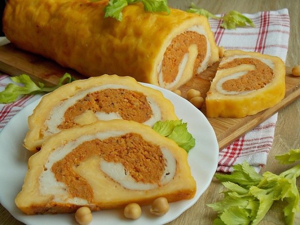 Рулет из сыра-настоящий кулинарный шедевр