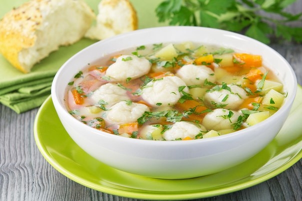 Рассольник с клецками
