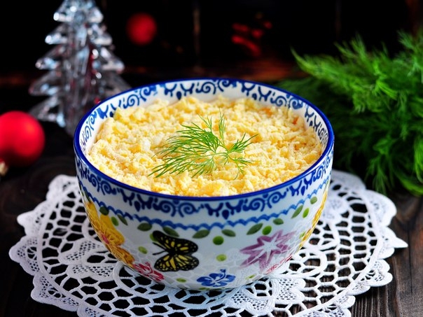 Салат &laquo;Мимоза&raquo; с картошкой