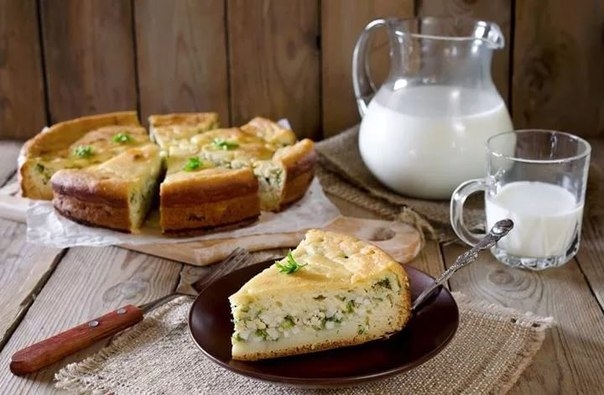 Французский пирог с картофелем и зеленью Французский пирог с картофелем и зеленью