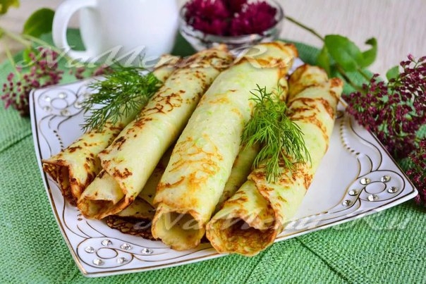 Блинчики из кабачков - получилось очень вкусно! Блинчики из кабачков - получилось очень вкусно!