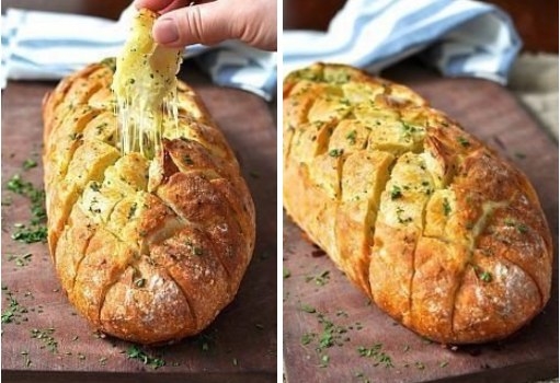ХРУСТЯЩИЙ ХЛЕБ, ПРОПИТАННЫЙ МАСЛОМ, СЫРОМ И ЧЕСНОЧКОМ! ХРУСТЯЩИЙ ХЛЕБ, ПРОПИТАННЫЙ МАСЛОМ, СЫРОМ И ЧЕСНОЧКОМ!