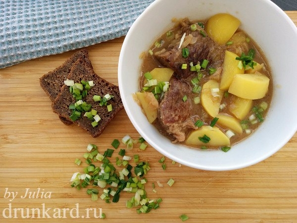 ЖАРКОЕ ИЗ ГОВЯДИНЫ С КАРТОФЕЛЕМ. ЖАРКОЕ ИЗ ГОВЯДИНЫ С КАРТОФЕЛЕМ.