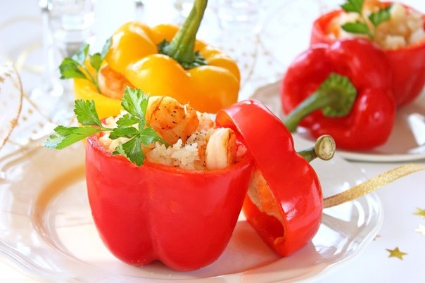 Фаршированный перец без мяса