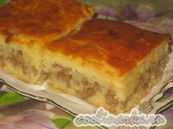 Пирог мясной на кефире - вы не сможете оторваться, настолько он вкусный! Пирог мясной на кефире - вы не сможете оторваться, настолько он вкусный!