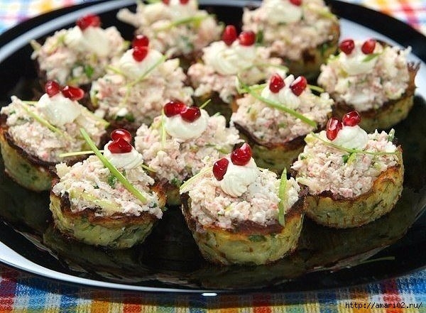 Закусочные картофельные корзинки