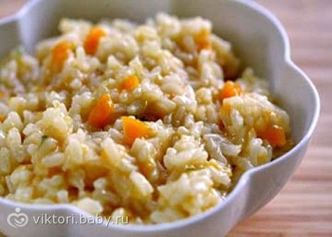 РИЗОТТО С ТЫКВОЙ И ШАМПИНЬОНАМИ