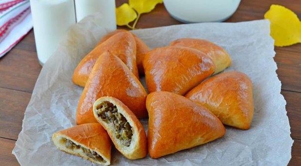 ПИРОЖКИ С БАКЛАЖАНАМИ И ОПЯТАМИ