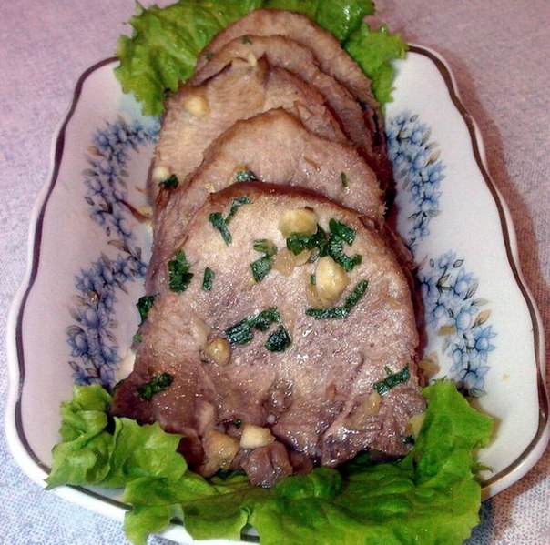 ГОРЯЧАЯ ЗАКУСКА ИЗ ЯЗЫКА.