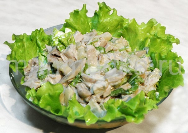 Салат из цыпленка с шампиньонами Салат из цыпленка с шампиньонами
