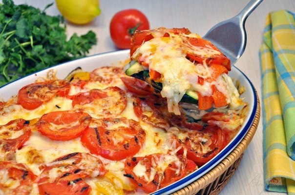 Запеканка из овощей и фарша