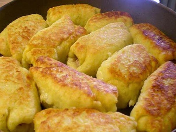 Картофельные рулетики с фаршем