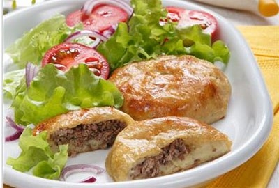 Котлеты из вареной говядины под картофельной шубой