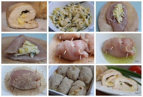 КУРИНЫЕ ГРУДКИ С СЫРНОЙ НАЧИНКОЙ КУРИНЫЕ ГРУДКИ С СЫРНОЙ НАЧИНКОЙ