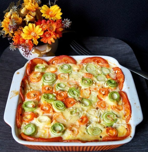 ВКУСНАЯ ПЛЮС КРАСИВАЯ ОВОЩНАЯ ЗАПЕКАНКА.