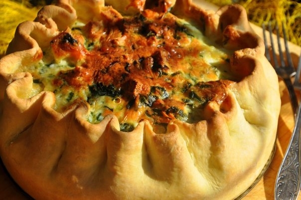 Закусочный пирог с овощами