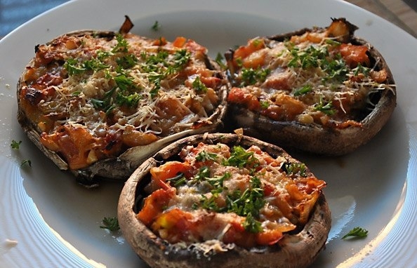 Вкусная и полезная пицца в грибах