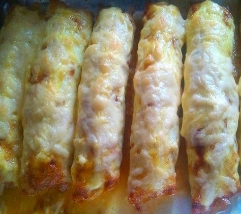 Куриные бризоли с начинкой.