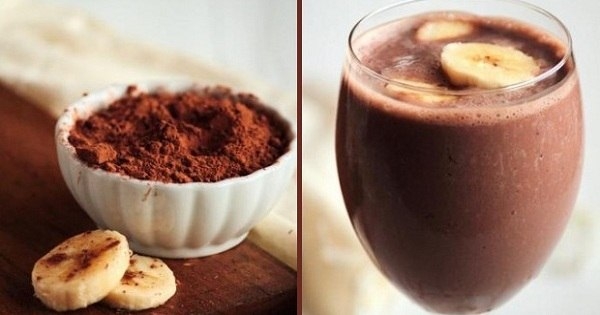 Вкуснейший банановый коктейль с какао
