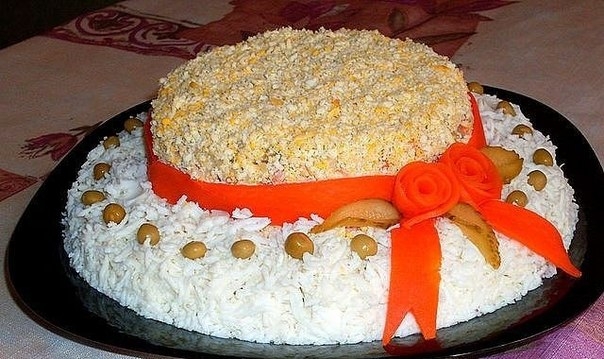 Салат "ШЛЯПКА". Салат "ШЛЯПКА".