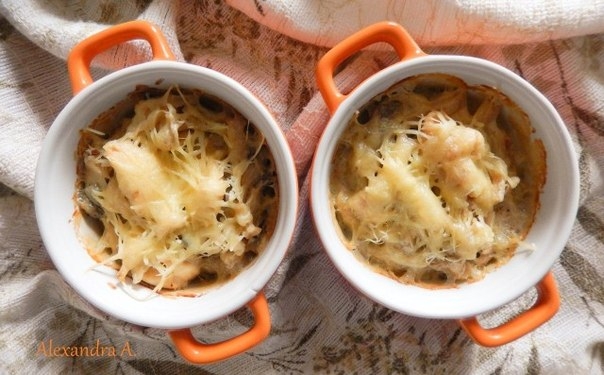 Закуска с грибами и курицей Закуска с грибами и курицей