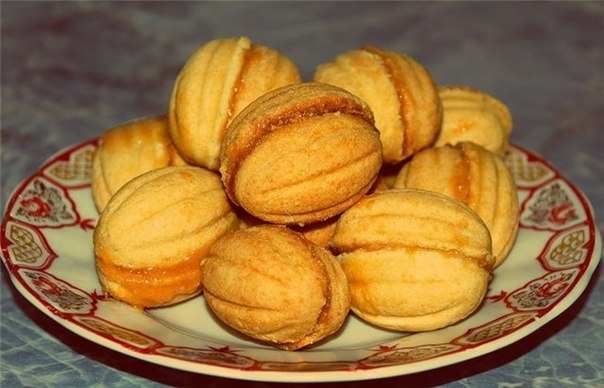 Сливочные орешки со сгущенкой