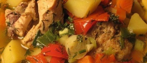 Рецепт рагу овощного с мясом