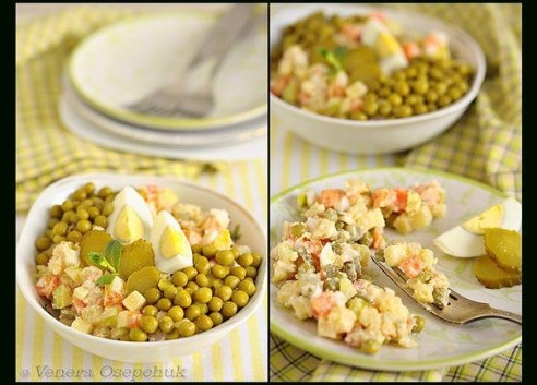 Салат овощной с яблоками. Салат овощной с яблоками.