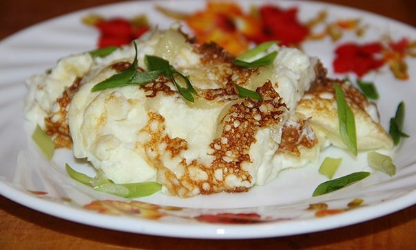 Омлет с луком.