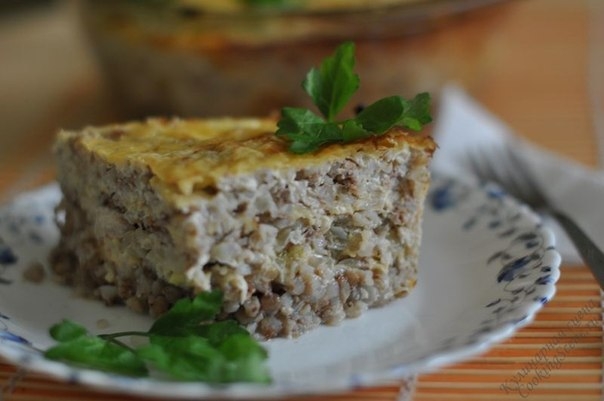 Запеканка из гречки с курятинкой Запеканка из гречки с курятинкой