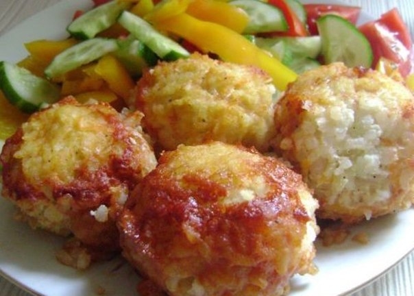 Диетические куриные тефтельки.