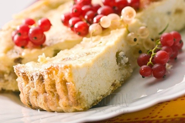 Вкусная творожная запеканка без муки