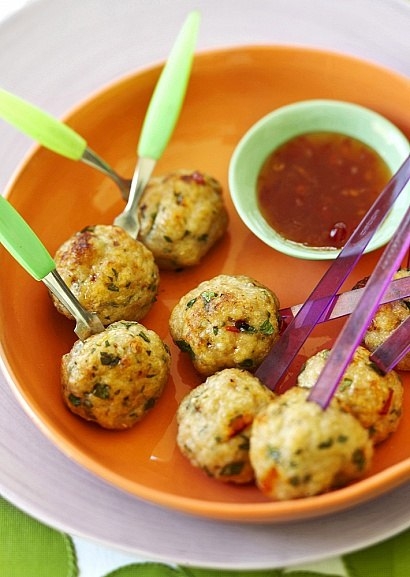 Острые тефтельки из курицы.