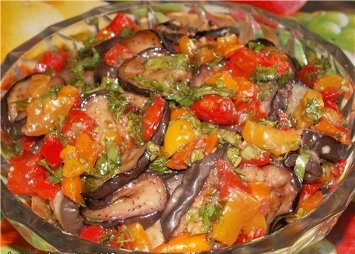 Вкусная закуска -*Маринованные баклажаны*