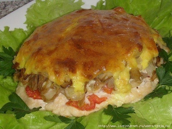 Мясо с грибами. Мясо с грибами.