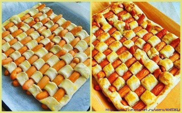 Пирог сосисочный (совсем простой)