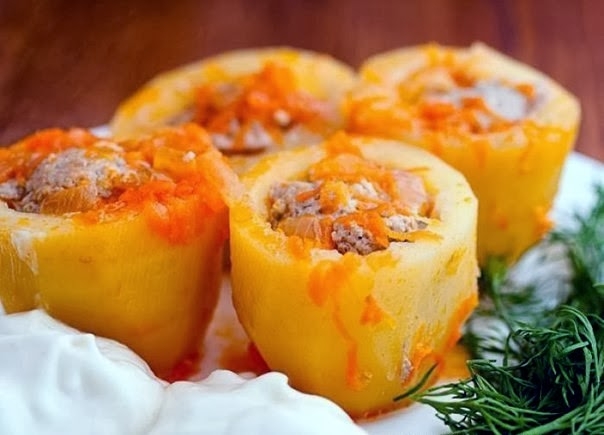 Самая вкусная фаршированная картошка