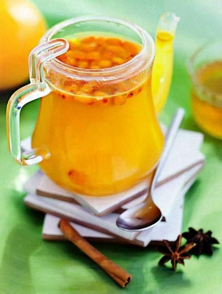 Чай из облепихи с апельсином