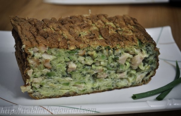 Суфле из кабачка с курицей