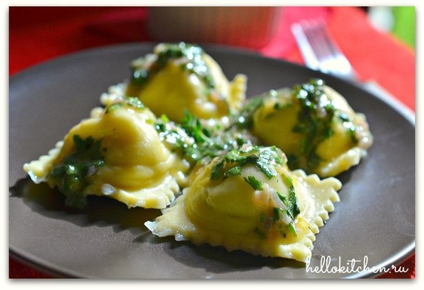 Равиоли с куриным фаршем