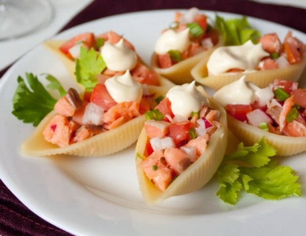 Закуска "Салат в ракушках"