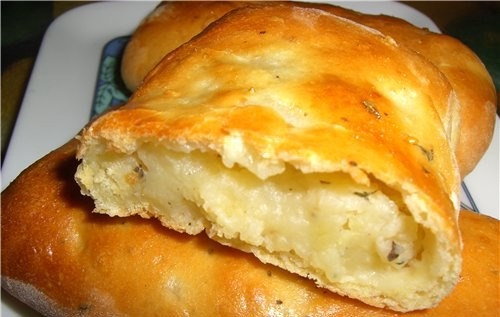 Пирожки с картофелем - очень быстрый и лёгкий рецепт Пирожки с картофелем - очень быстрый и лёгкий рецепт