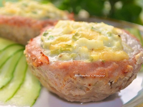 Мясные кексы с начинкой Мясные кексы с начинкой