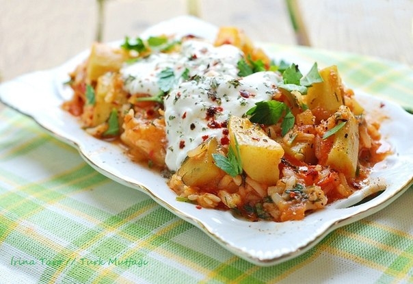 Кабачок с рисом (турецкая кухня)