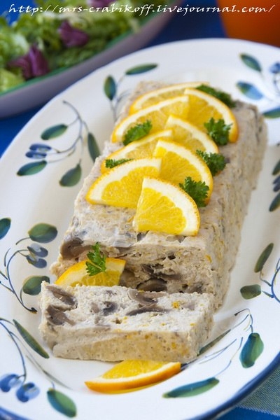 Куриный паштет с шампиньонами