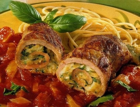 Рулетики из мяса.
