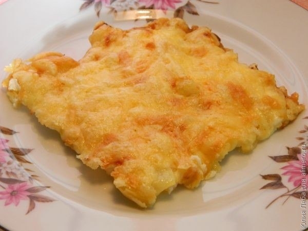 Кабачок под сыром.