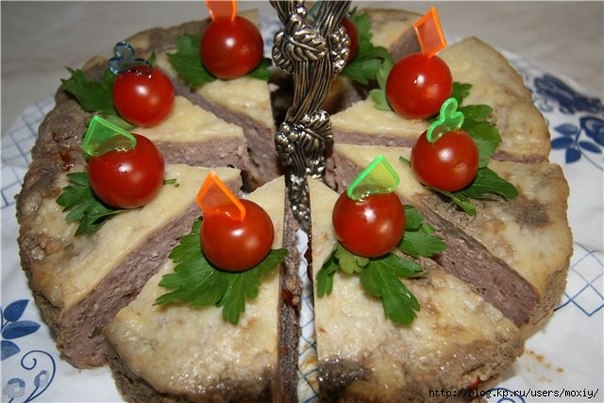 Торт из фарша.
