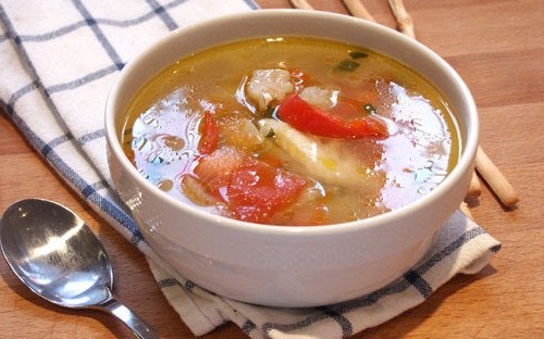 Легкий суп из рыбы