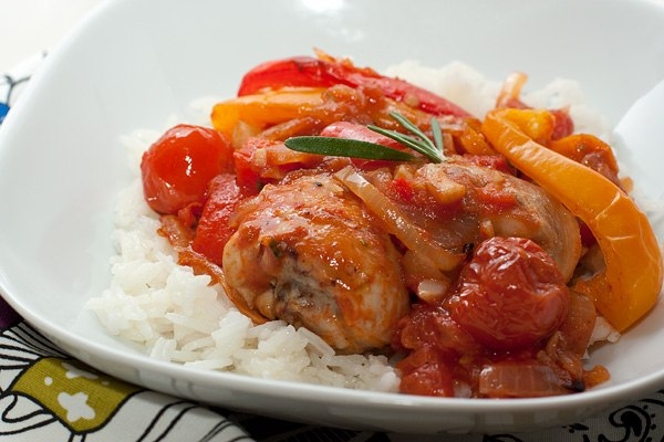КУРОЧКА запеченная с овощами